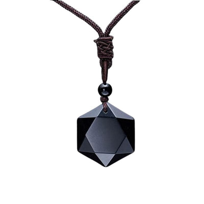 Talisman en obsidienne noire - Collier de protection - Karma et Moi