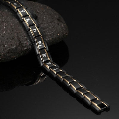 Bracelet en titane et germanium - Bracelet magnétique de bien-être - Karma et Moi