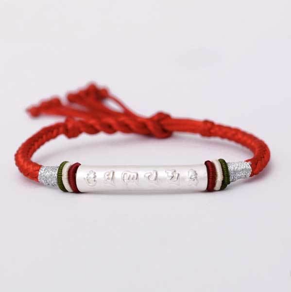 Bracelet tibétain porte-bonheur à nœuds tressés - Karma et Moi