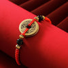 Bracelet de pièces chinoises porte-bonheur - Cinq pièces Feng shui de l’empereur - Karma et Moi