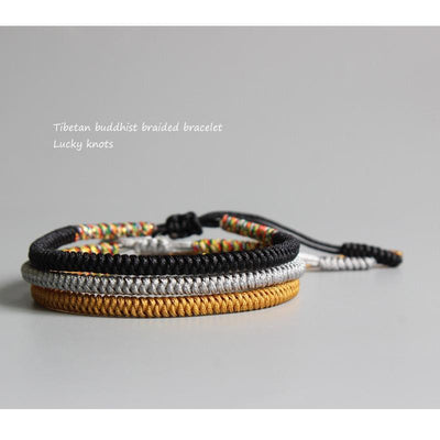 Bracelets à nœuds tibétains faits main - Sagesse - Karma et Moi