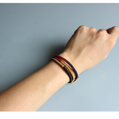 Bracelets tibétains à nœuds faits main - Se libérer de la souffrance - Karma et Moi