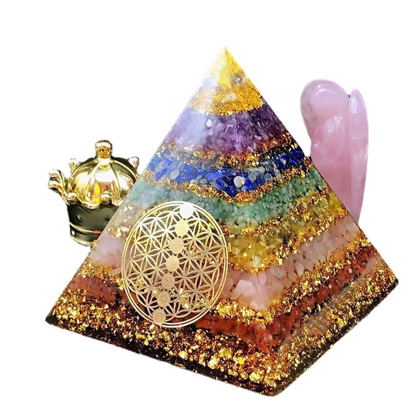 Pyramide orgone de guérison des sept chakras - Karma et Moi